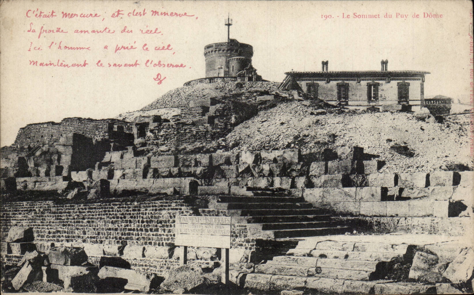 CPA Le sommet du Puy de Dome
