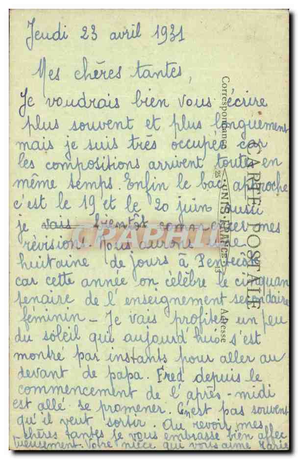 Clermont-Ferrand — Square Blaise-Pascal — L'Auvergne Illustrée n°184 — Reverso