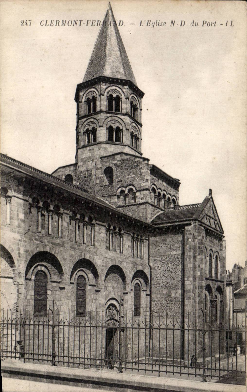 Clermont-Ferrand — L'Église N-D du Port — Éditeur Lev Filb & Cie, Paris