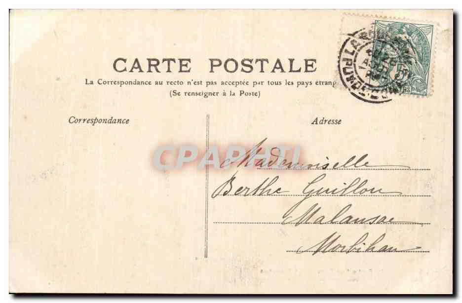 CPA La Bourboule Le Puy GRos et les planches Route de la Bourboule au Mont Dore — Rückseite