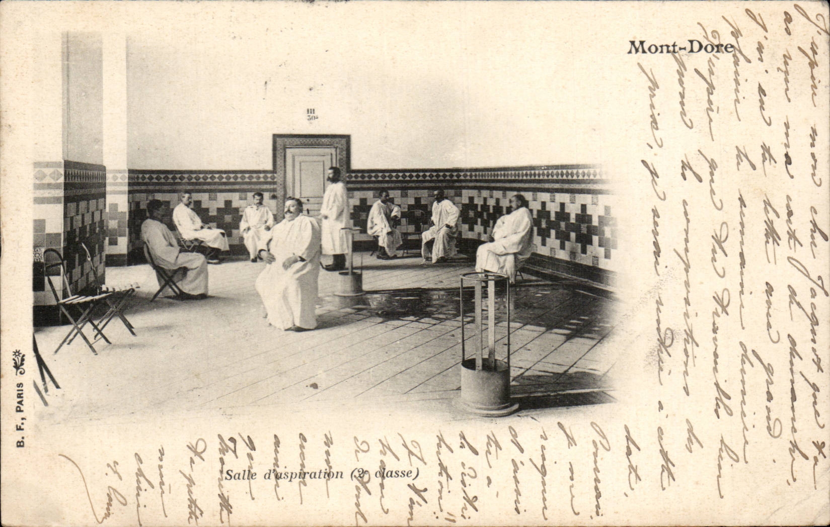 Salle d'aspiration (3e classe) — Mont-Dore — B. F., Paris