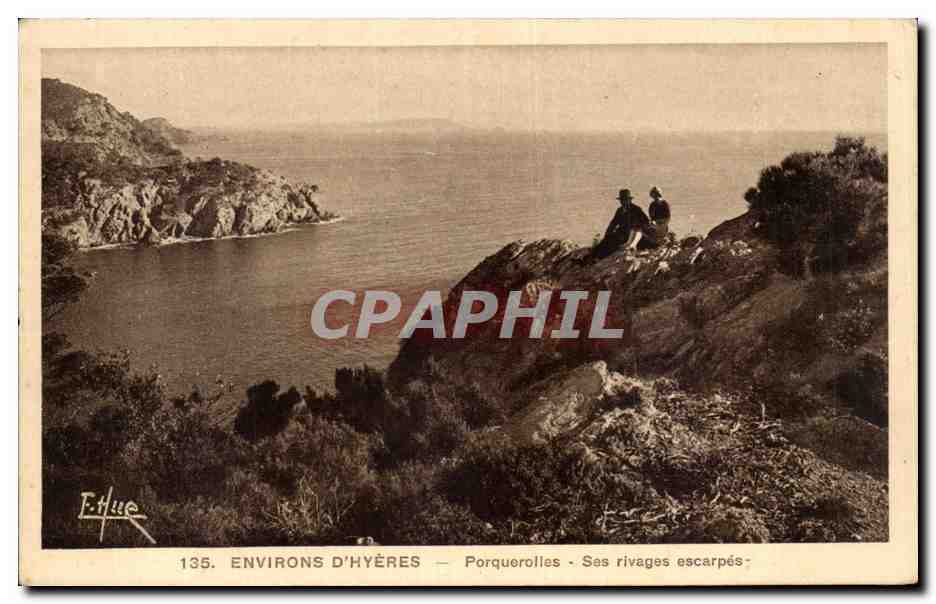 CPA Environs d'Hyeres Porquerolles Ses rivages escarpes