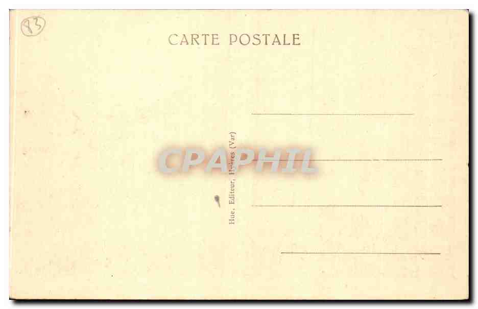 CPA Environs d'Hyeres Porquerolles Ses rivages escarpes — Rückseite