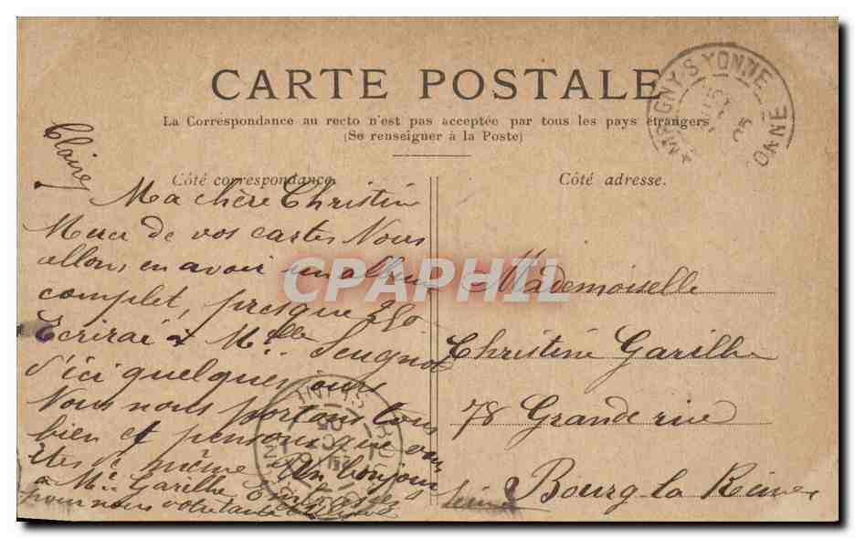 Fontainebleau — La cour des adieux. — Reverso