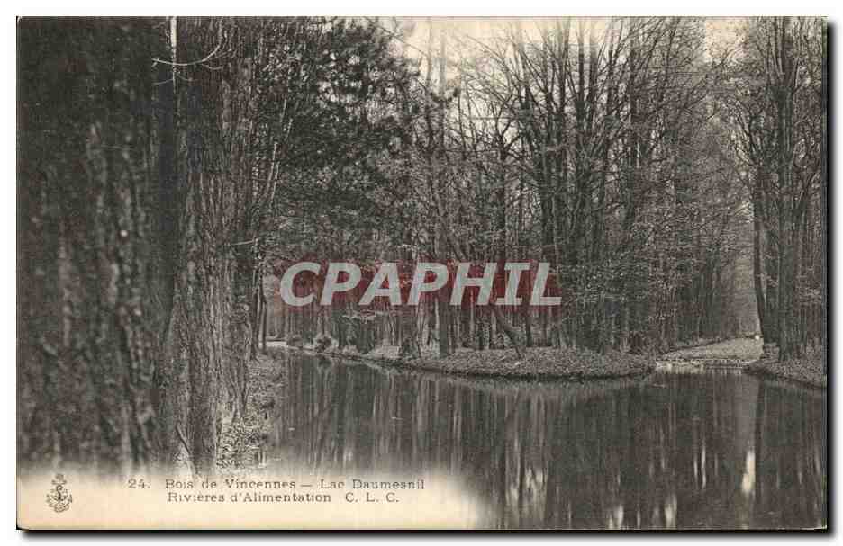 CPA Paris Bois de Vincennes Lac Daumesnil Rivieres d'alimentation