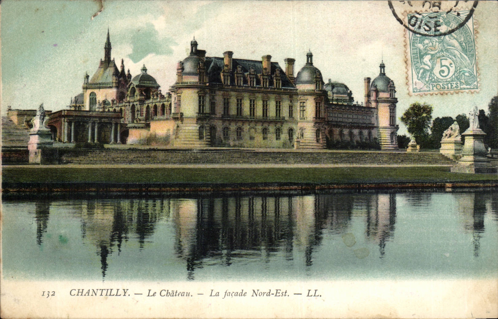 CPA Chantilly Le chateau La facade Nord Est