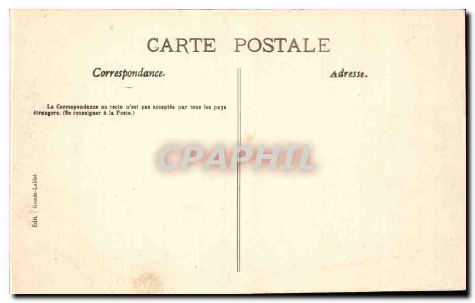 CPA Clermont Ferrand Place de Jaude — Rückseite
