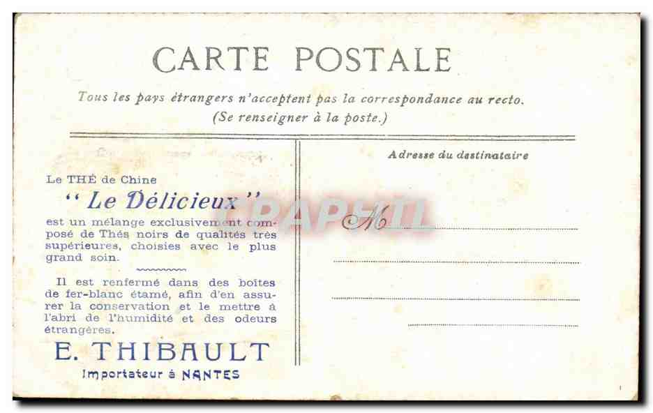 Clermont-Ferrand — Boulevard Desaix — Offerte par la Cie du Thé 'Le Délicieux' — Verso