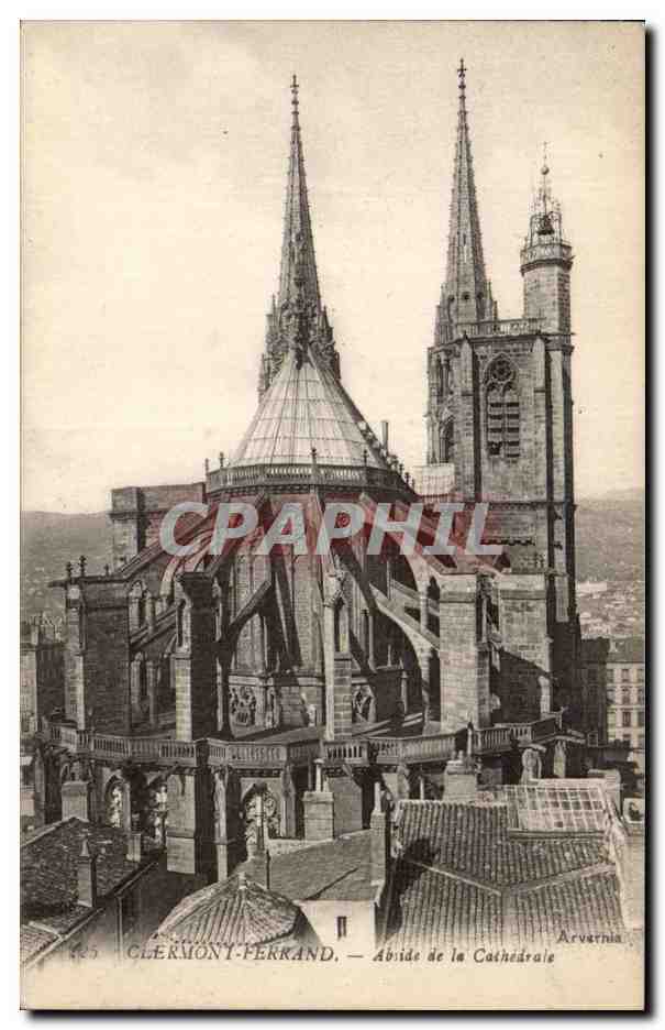 CPA Clermont Ferrand Abside de la cathedrale