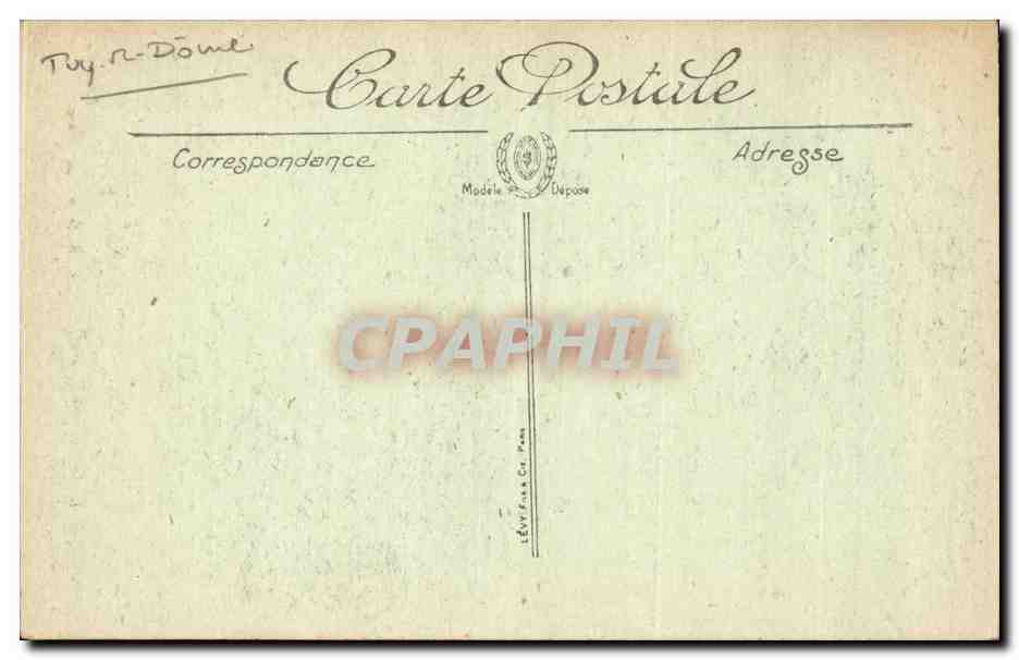 CPA Clermont Ferrand Abside de la cathedrale — Verso