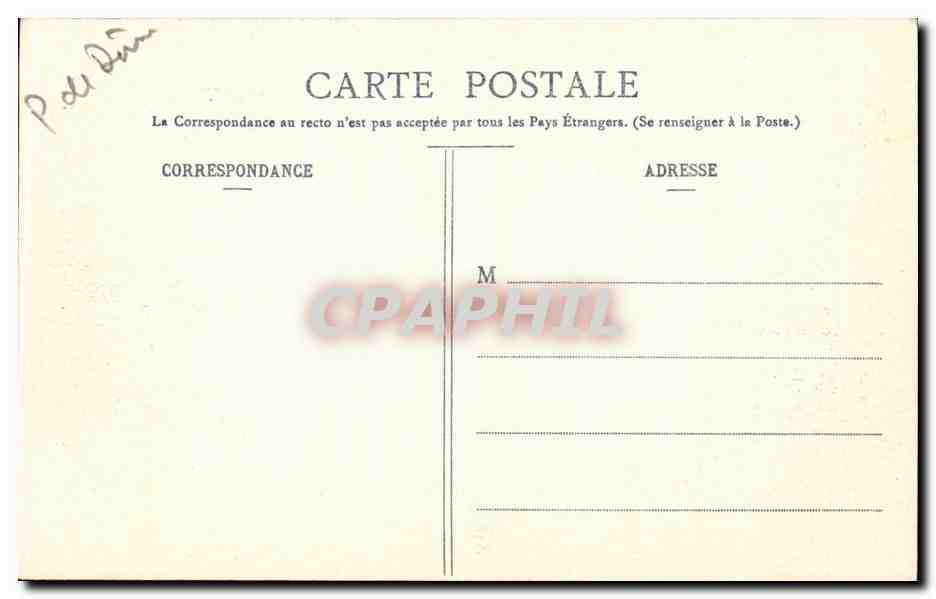 CPA Clermont Ferrand La place de Jaude — Rückseite
