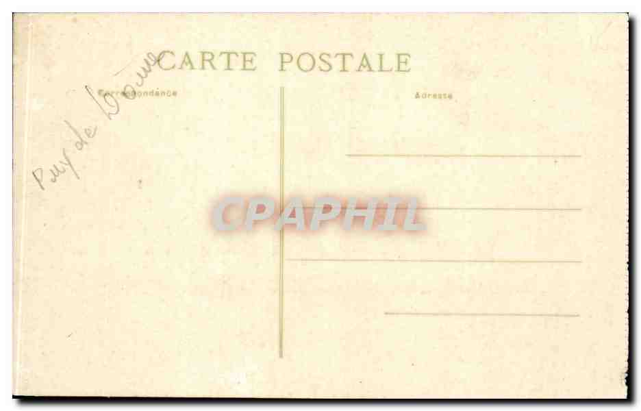 CPA Clermont Ferrand Auvergne Coifffe Costume Folklore Enfant — Rückseite