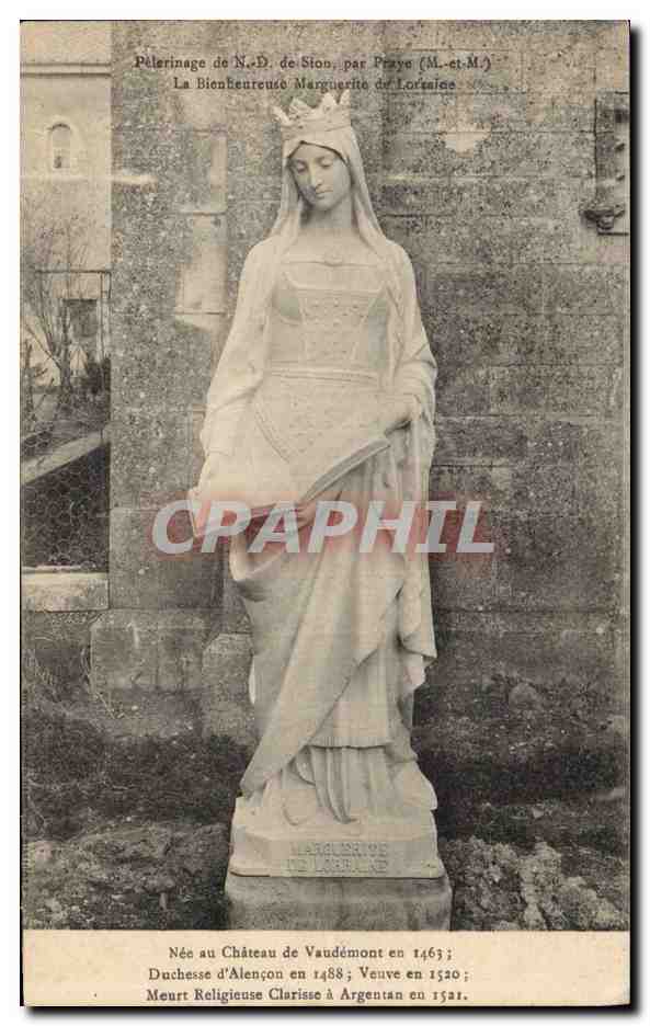 Statue de la Bienheureuse Marguerite de Lorraine — Pèlerinage de N.D. de Ston, par Praye (M.-et-M.)