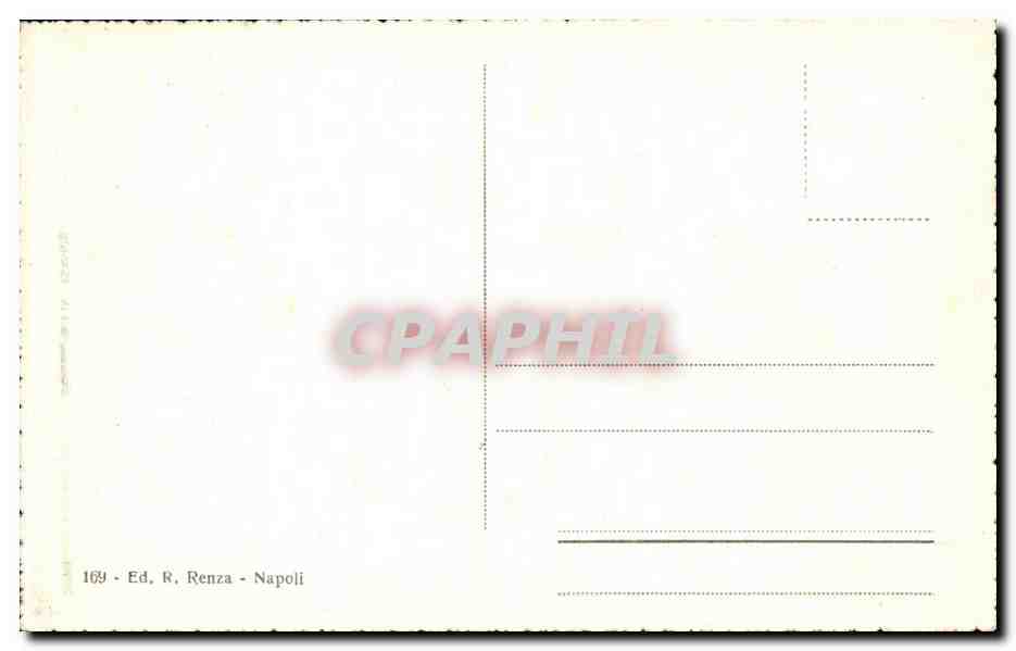 CPA Italie Italia Napoli Piaza pibiscito e chiesa di S Francesco di Paolo — Verso