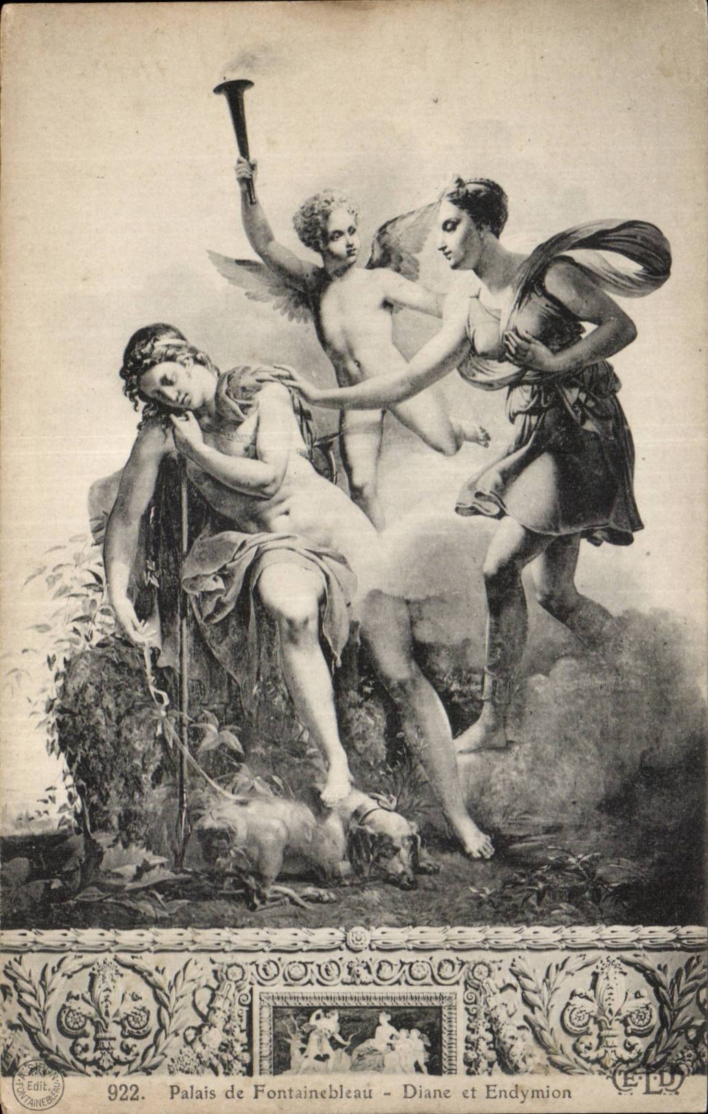 Schloss Fontainebleau - Diane und Endymion — Ausgabe E.T.D. n° 922