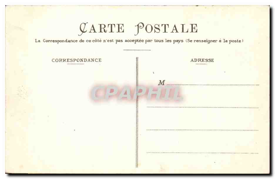 CPA Versailles Cour du chateau — Verso