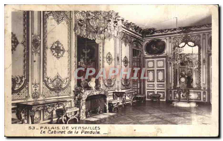 CPA Versailles Palais Le cabinet de la pendule