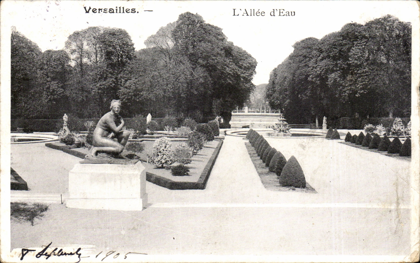 CPA Versailles Alle d'eau