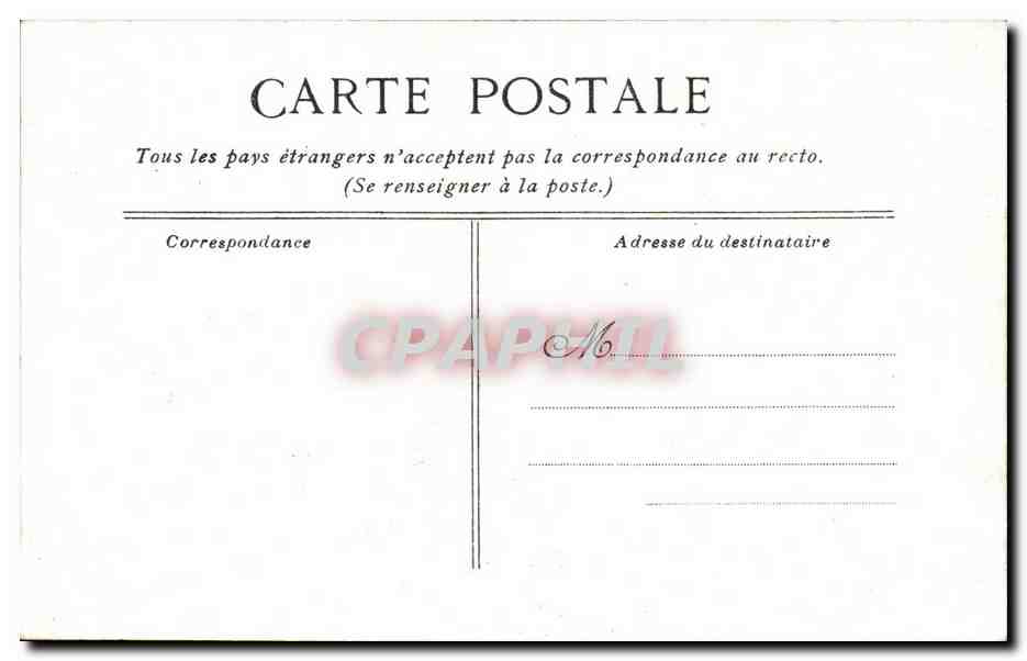CPA Versailles Bassin des Domes — Verso