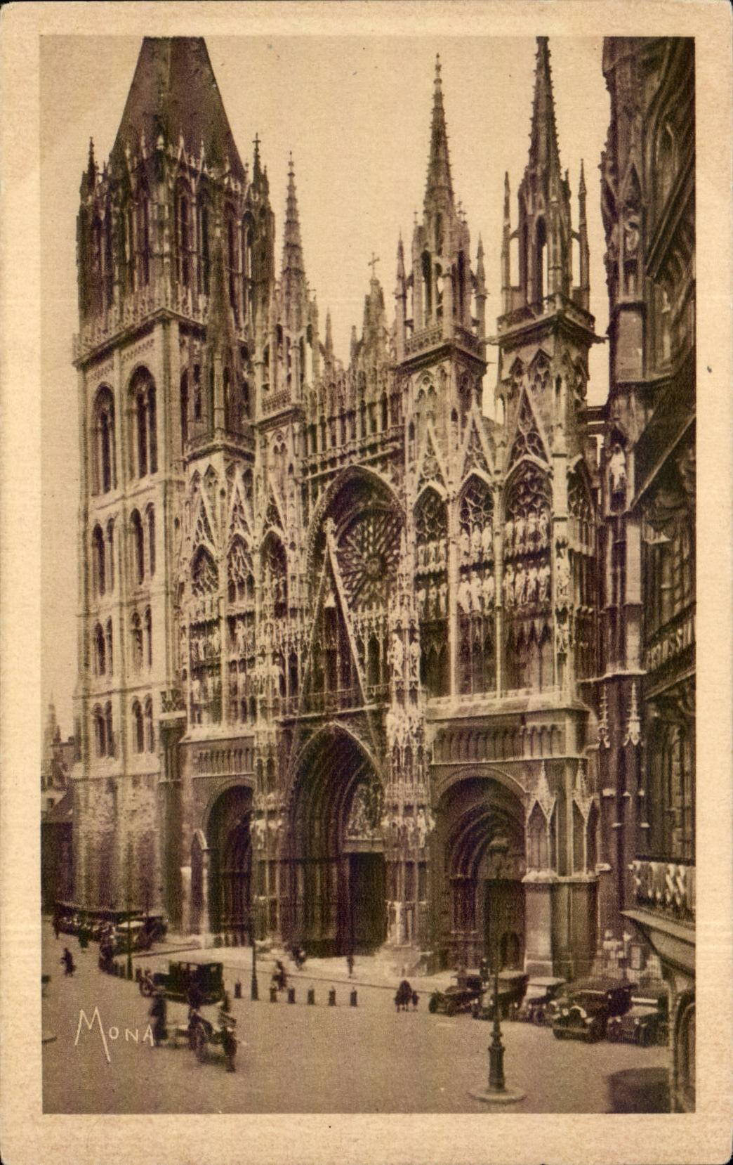 CPA Rouen La ville musee Cathedrale Notre Dame 