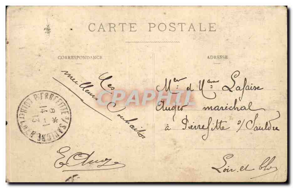 Foresta di Fontainebleau — La Roche-qui-Tremble — NFP 92 — Verso