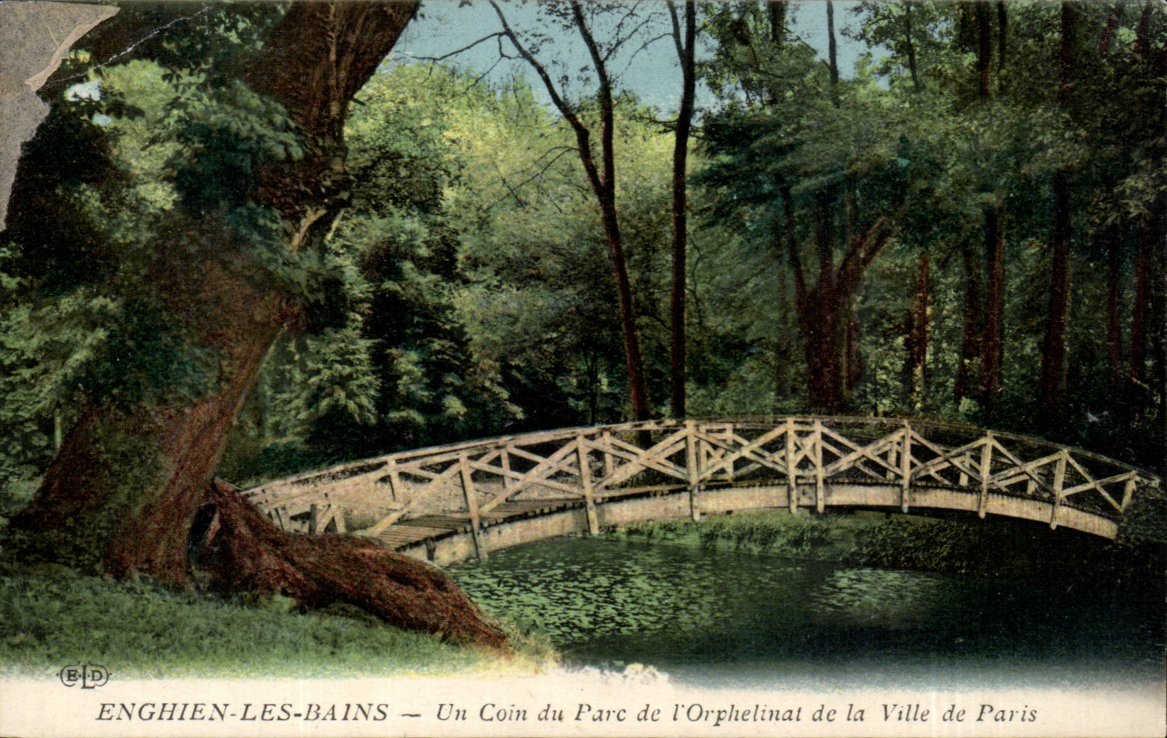Enghien-les-Bains — Un Coin du Parc de l'Orphelinat de la Ville de Paris — Éditeur BLD