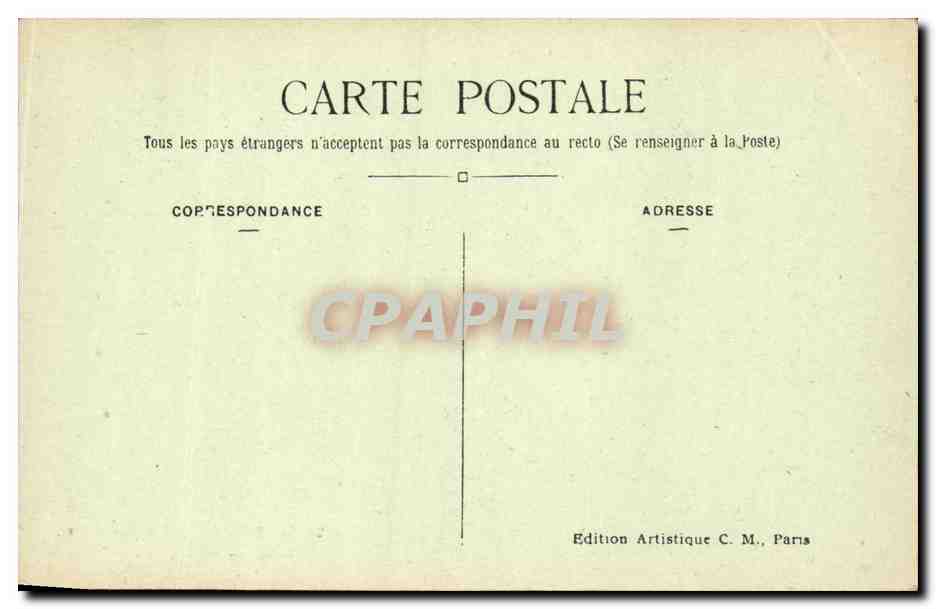 CPA Paris Les Invalides Tombeau de Napoleon 1er — Rückseite