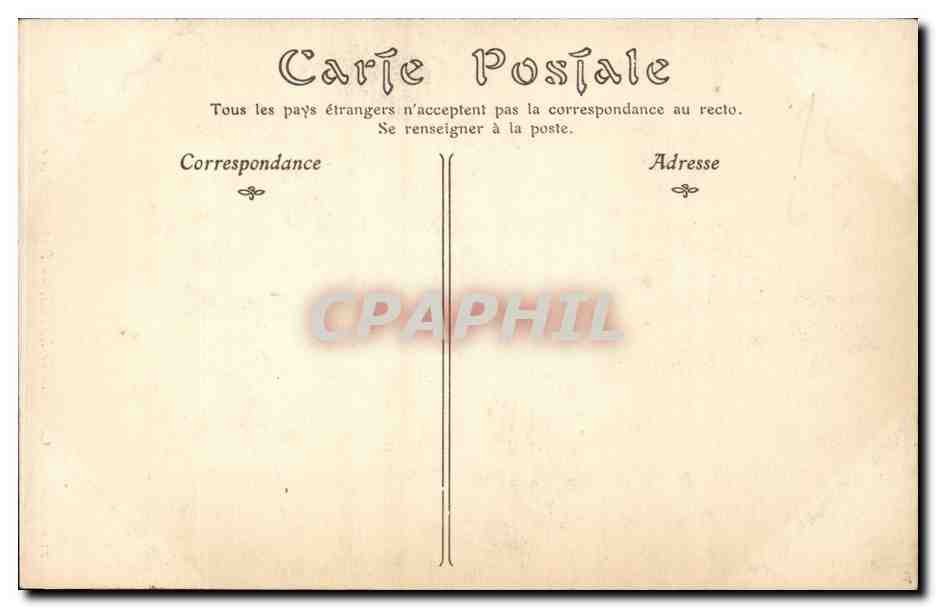 CPA Reims La cathedrale Portail de droite — Verso