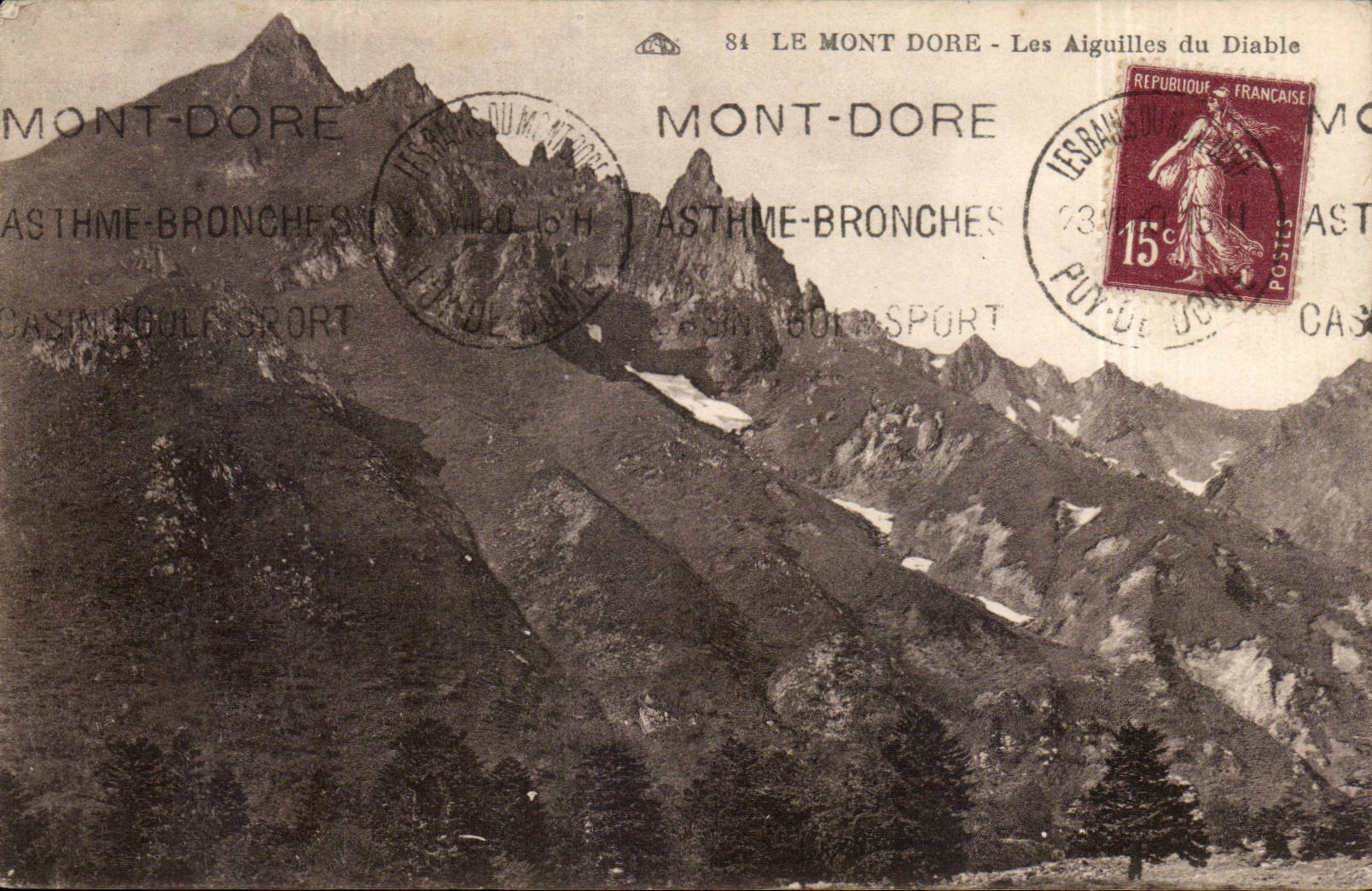 CPA Le Mont Dore Les aiguilles du diable
