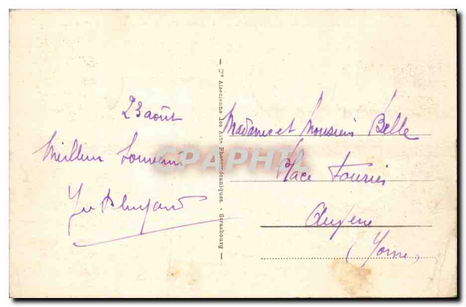 CPA Le Mont Dore Les aiguilles du diable — Verso