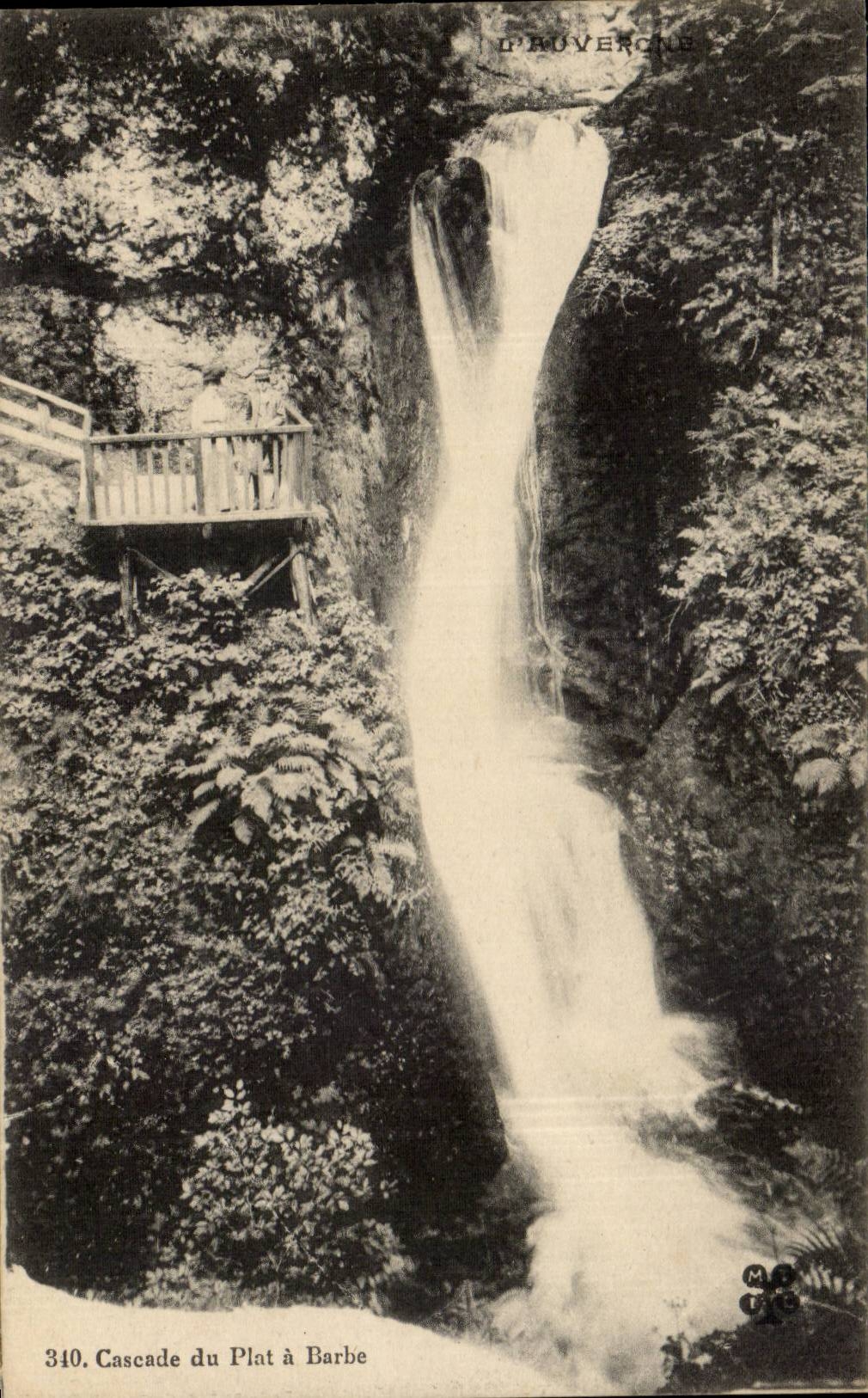CPA Cascade du plat a barbe