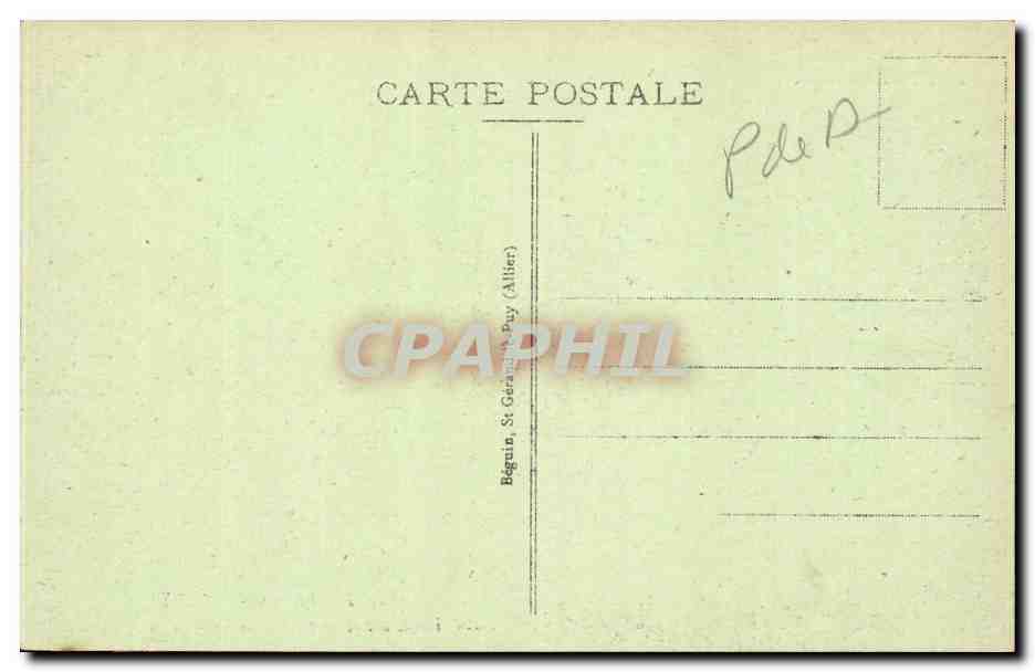 CPA Le Mont Dore Les gorges d'enfer et les cretes du Sancy — Verso