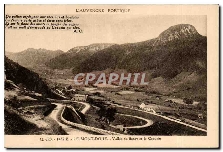 CPA Le Mont Dore Vallee du Sancy et le Capucin