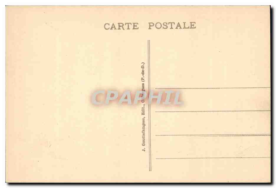 CPA Le Mont Dore Vallee du Sancy et le Capucin — Verso