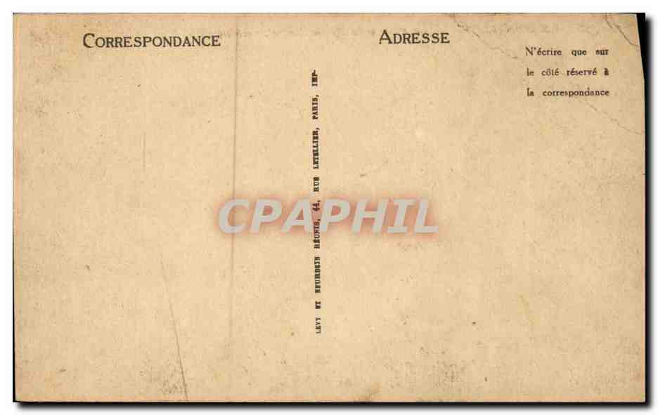 CPA Le Mont Dore La Poste et la mairie (Sauzet) — Verso
