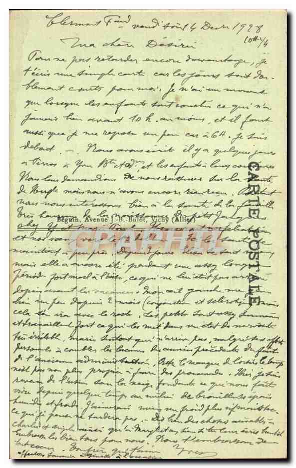 Le Puy de Dôme, le Petit Puy de Dôme et le Village d'ORCINES — L'Auvergne pittoresque — Idéal, n° 4277 — Reverso