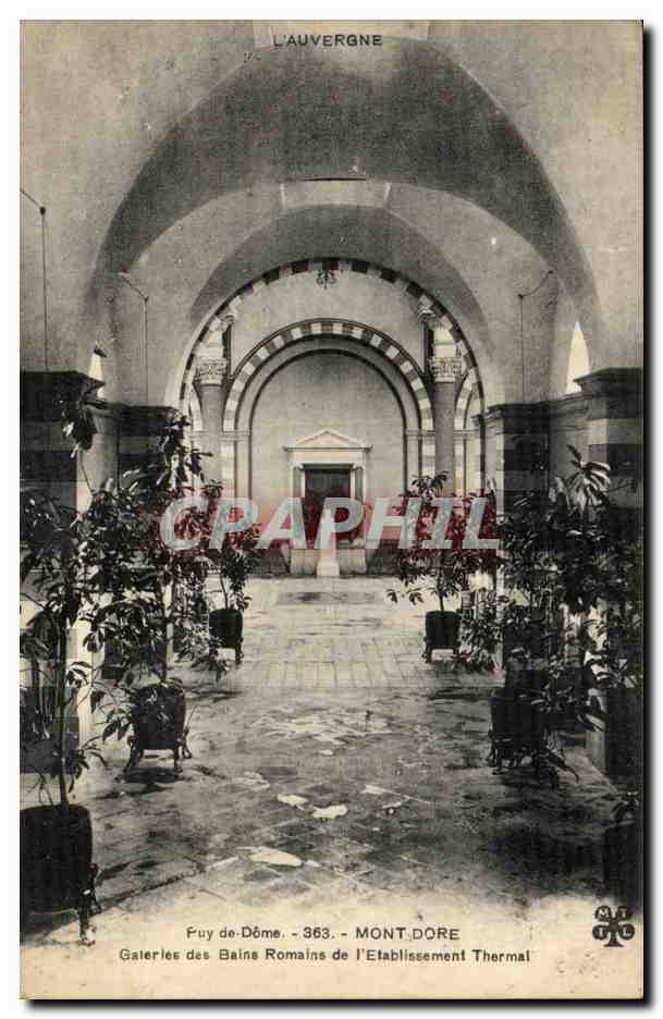 CPA Mont Dore Galeries des bains romains de l'etablissement thermal