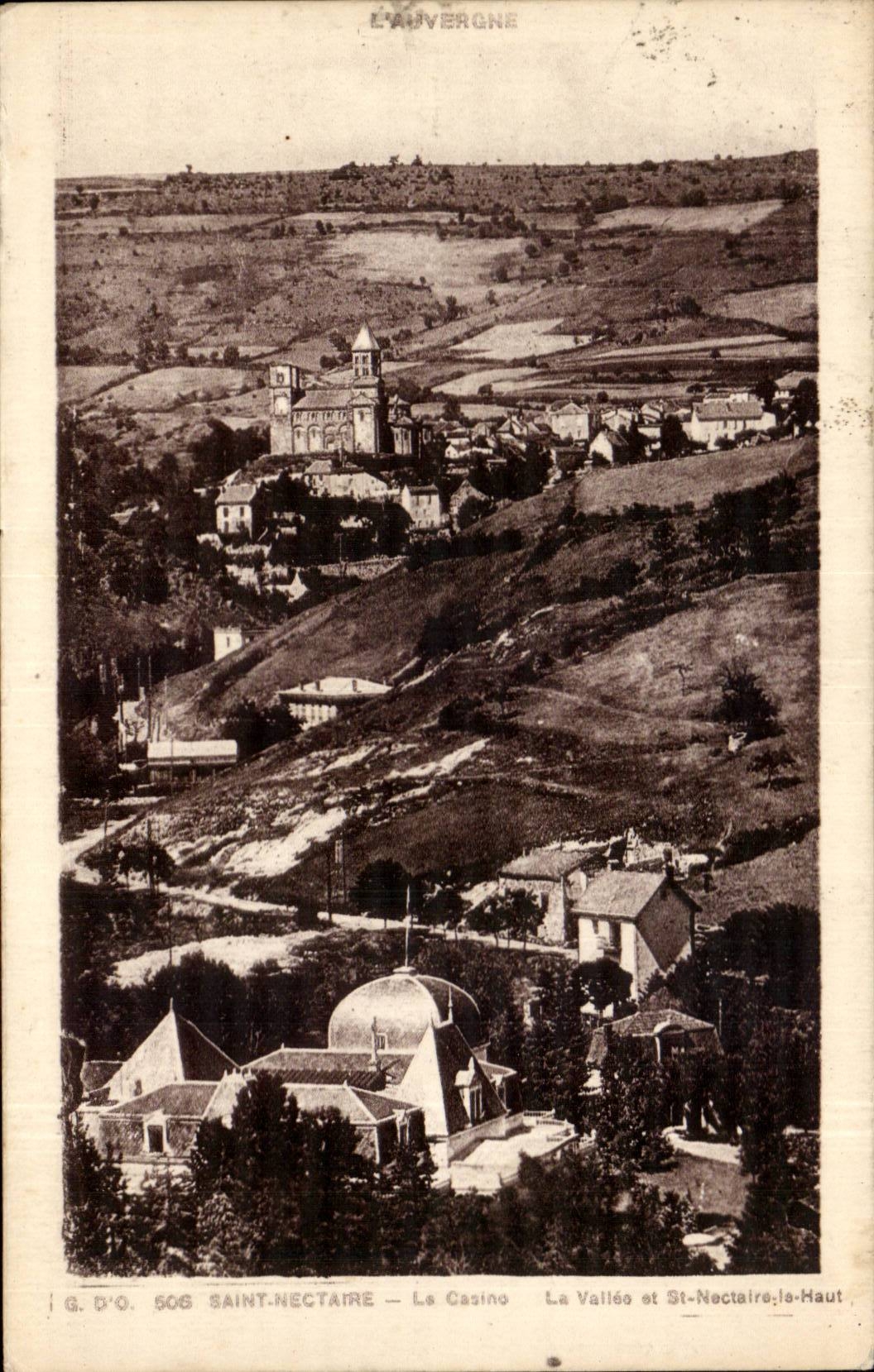 CPA Saint Nectaire le casino La vallee et St Nectaire le haut