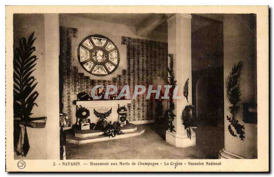 Navarin — Monument aux Morts de Champagne — La Crypte — Ossuaire National