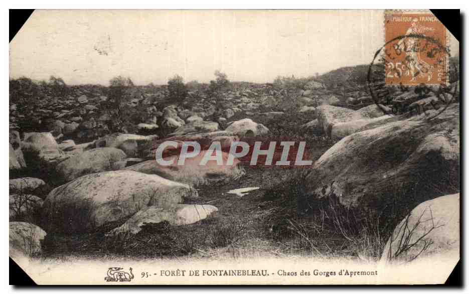 Bosque de Fontainebleau — Caos de las Gorges d'Apremont — n° 95