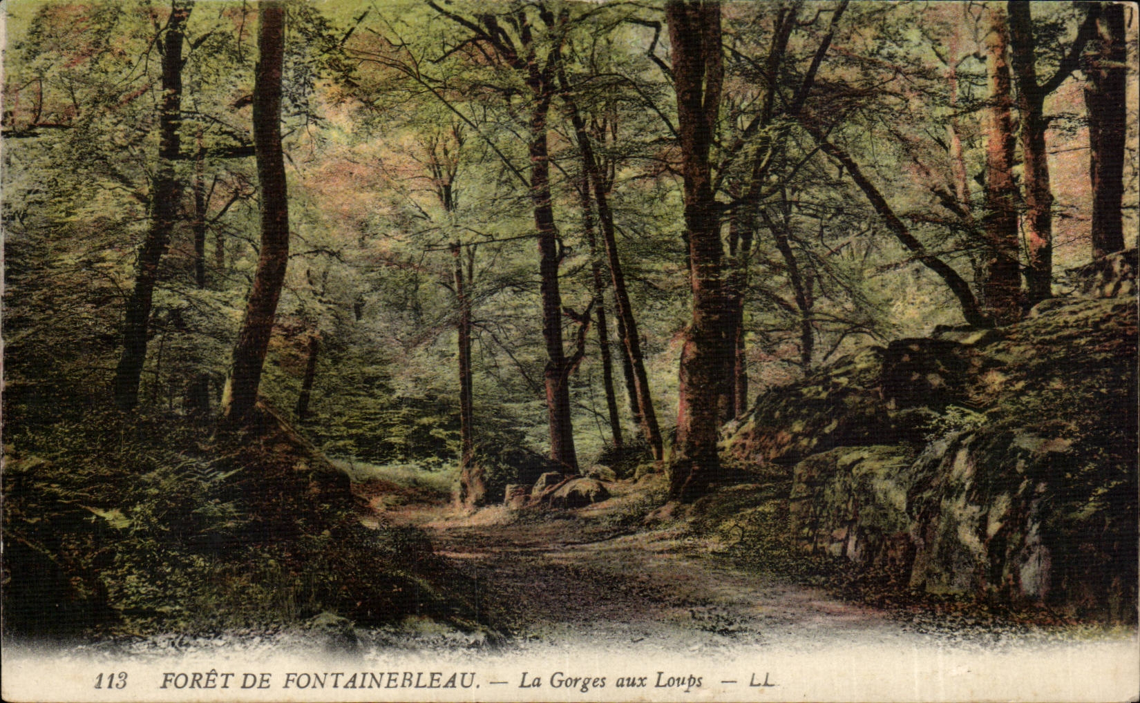 Wald von Fontainebleau — La Gorges aux Loups — LL