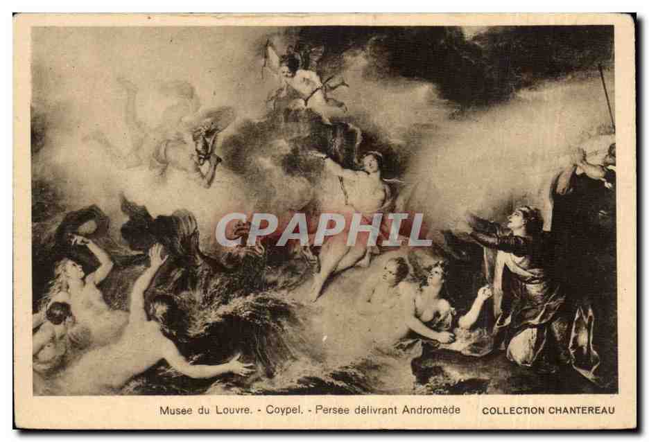 Paris - 1 - Louvre - Coypel - Persee delivrant Andromede - CPA 