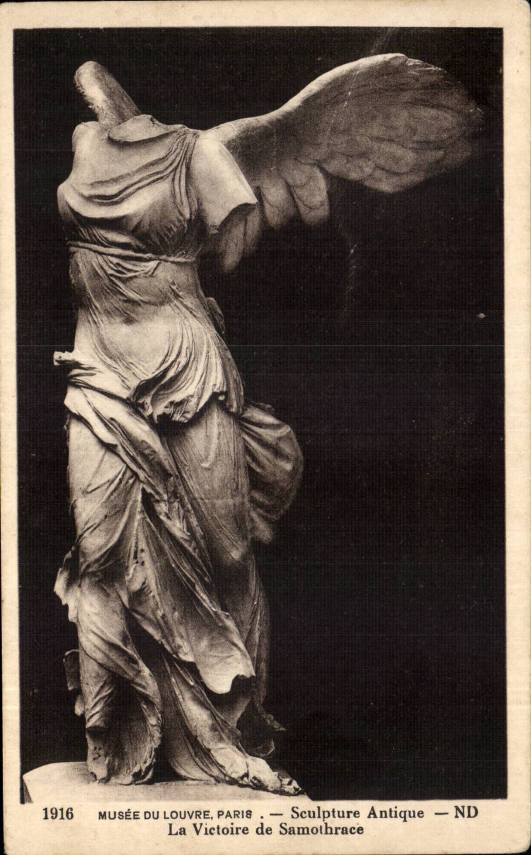 Paris - 1 - Louvre - La Victoire de Samothrace - Nike - CPA 