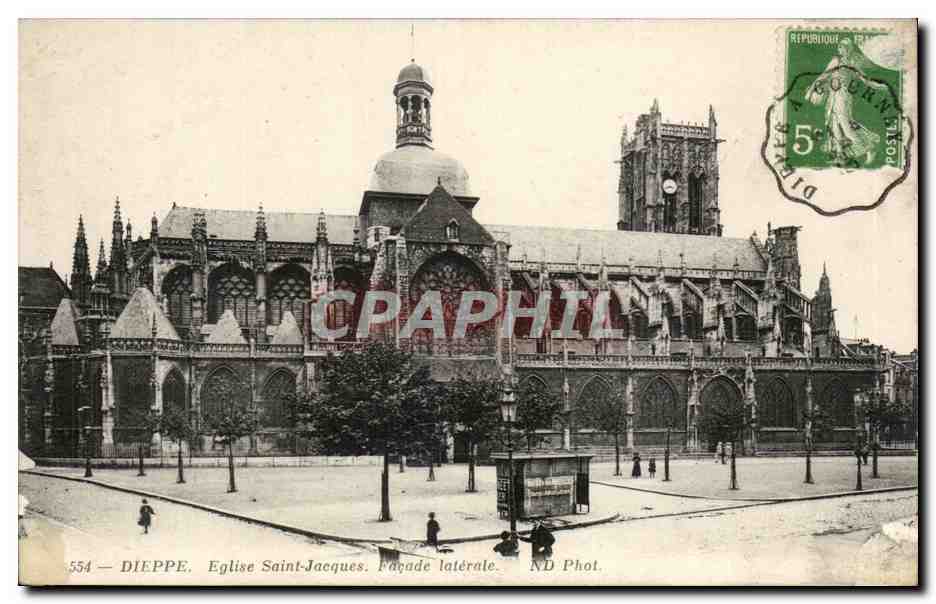 Dieppe - Eglise Saint Jacques CPA 