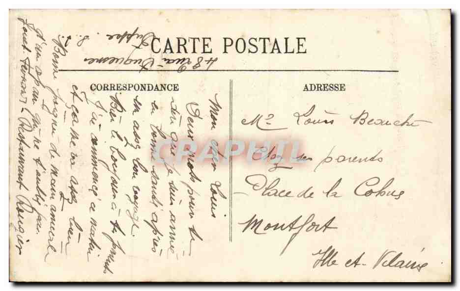 Dieppe - L'Entree des Jetees CPA  — Rückseite