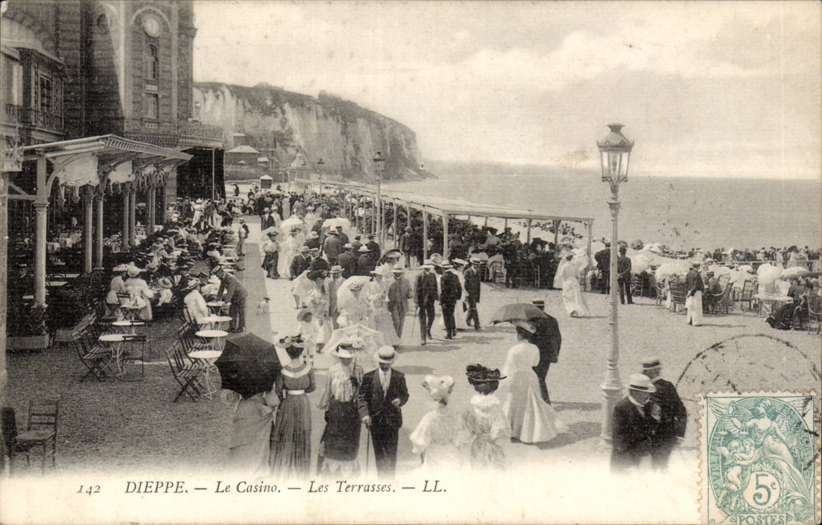 Dieppe - Le Casino - Les Terrasses CPA 