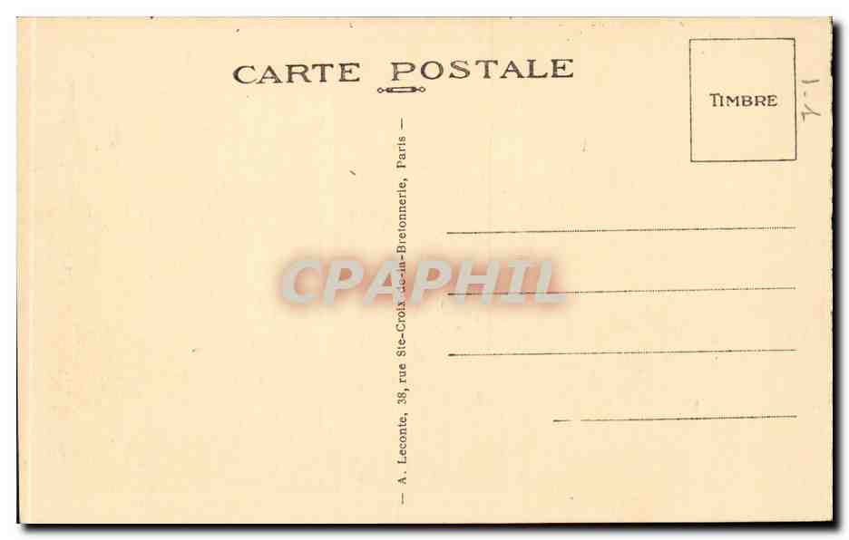 Paris - 1 - Jardin des Tuileries - CPA  — Rückseite