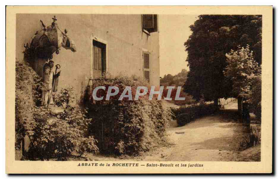 Abbaye de la Rochette - Saint Benoit et les Jardins - CPA 