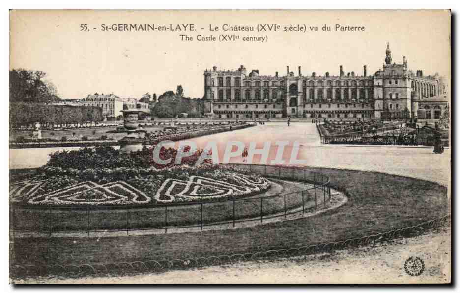 St-GERMAIN-en-LAYE - Le Château (XVIe siècle) vu du Parterre