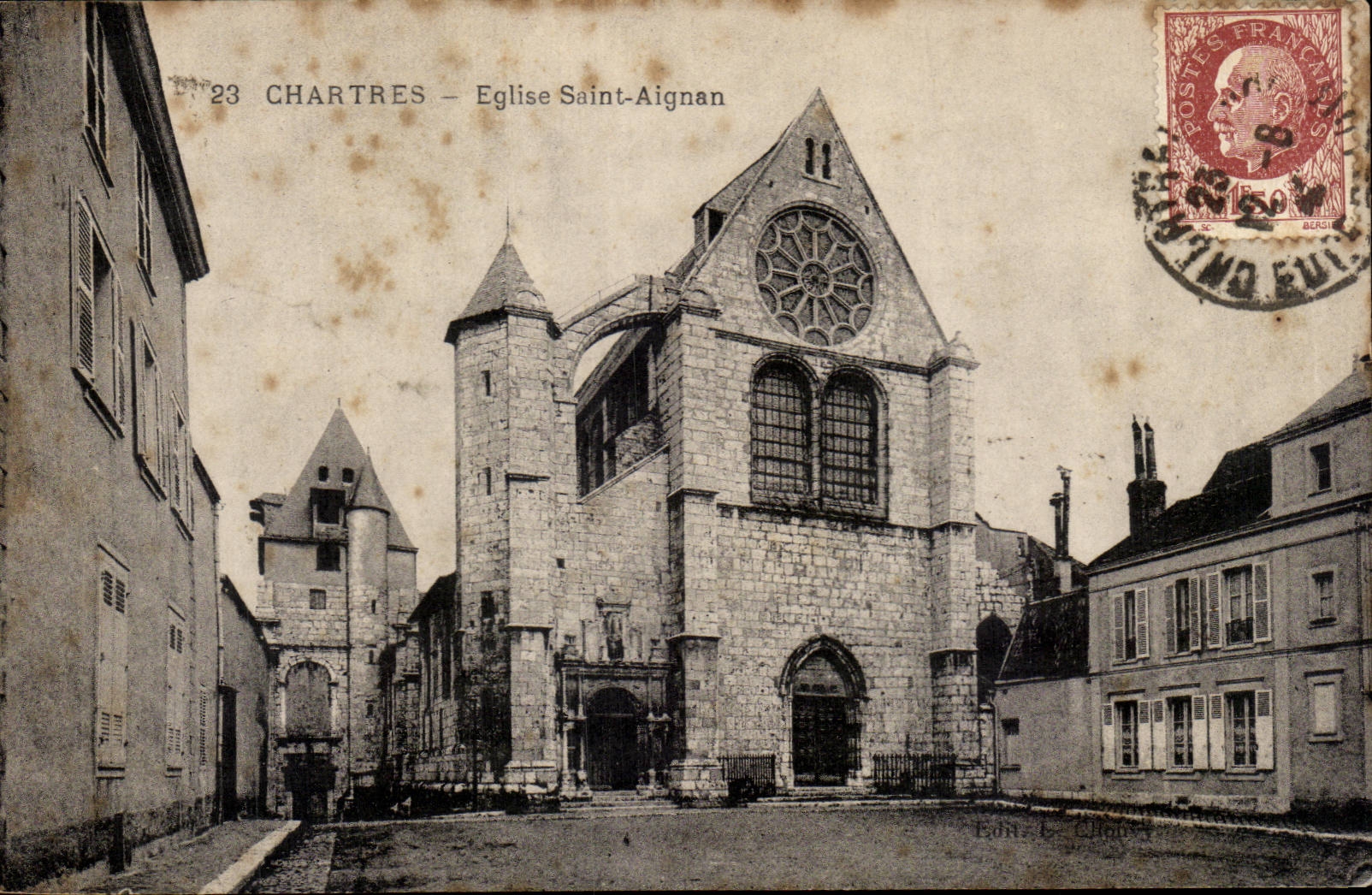Chartres - Eglise Saint Aignan - CPA 